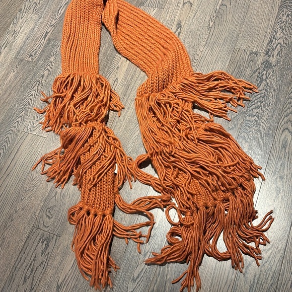 Vintage style chunky alpaca braided fringe oversized scarf - Picture 3 of 11
